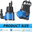 Foting 1/2HP 2535GPH Submersible Sump Pump Portable Clean/Dirty Water Pump