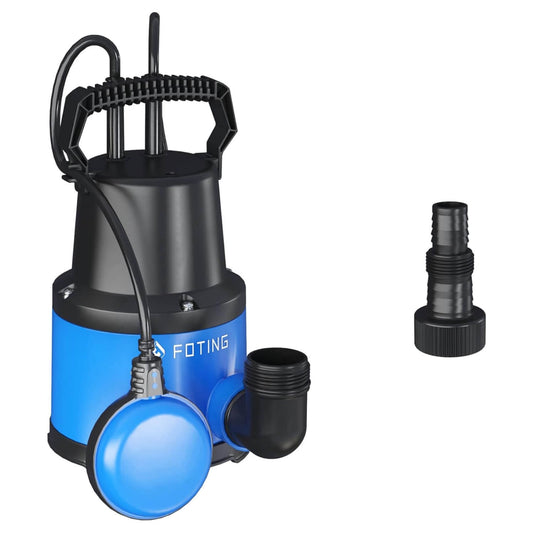 Foting 1/2HP 2535GPH Submersible Sump Pump Portable Clean/Dirty Water Pump