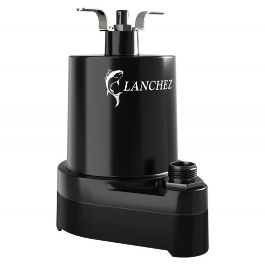 Lanchez Submersible Utility Pump 1/6 HP Electric Sump Water Pump Portable 1450 GPH