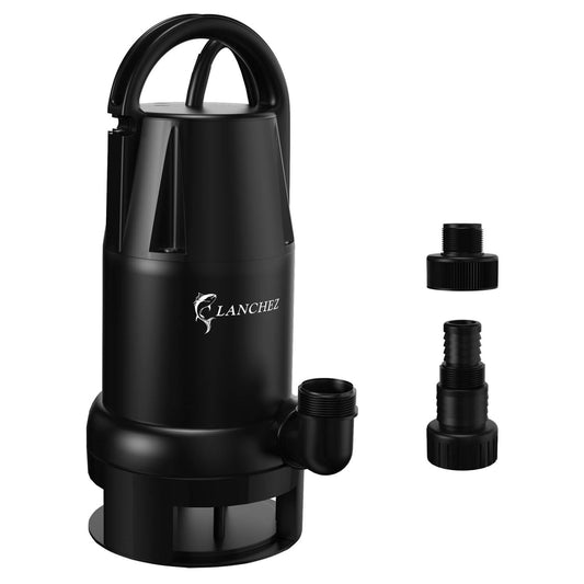 Lanchez Submersible Utility Pump 1/2 HP Electric Sump Water Pump Portable 2394 GPH