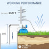Submersible Shallow Well Pump 1.5HP with Pressure Tank for House 1340GPH