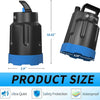 Submersible Sump Pump 1/2HP Electric Utility Water Pump Portable 1860GPH