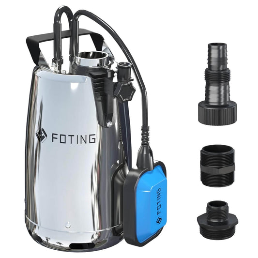Submersible Sump Pump 1HP Electric Utility Water Pump Portable 3434GPH